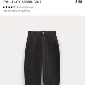 Utility Barrel Pant in Black, White and Tan